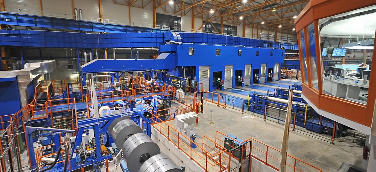 Tandem Cold Mill including Exit section with coiler