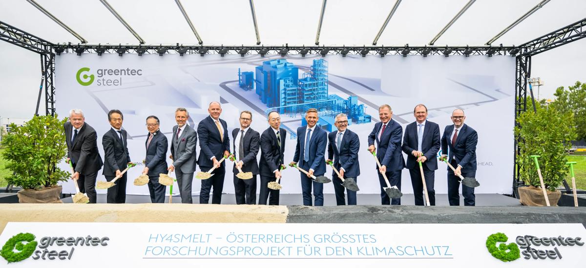 Groundbreaking ceremony for the HYFOR and Smelter solutions from Primetals Technologies.