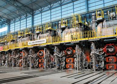 Hot Strip Mill equipped with the mill stabilizing device at Dragon Steel Corporation, Taiwan