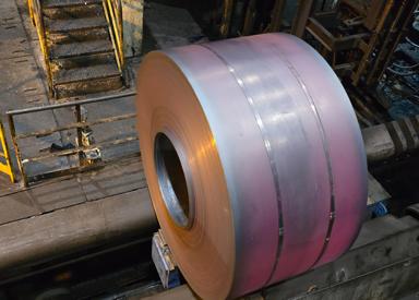 The first coil produced at the steel producer’s hot-strip mill after Primetals Technologies’ modernization of the automation system.  