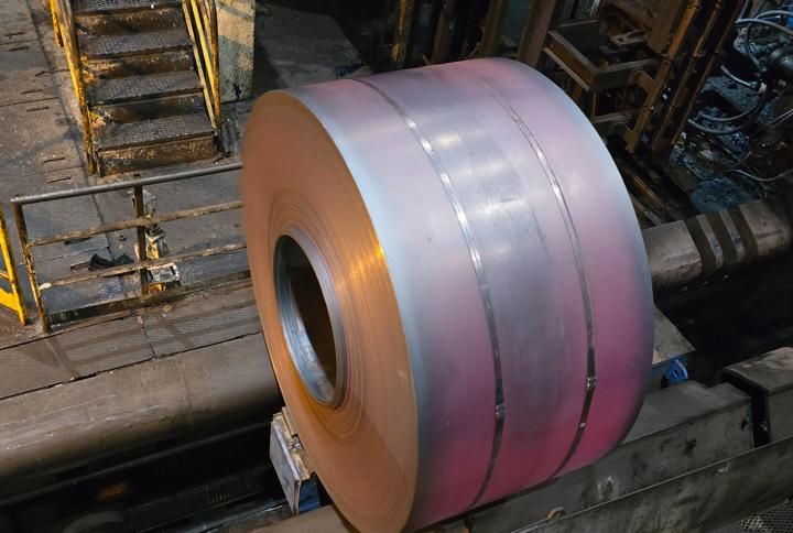 The first coil produced at the steel producer’s hot-strip mill after Primetals Technologies’ modernization of the automation system.  