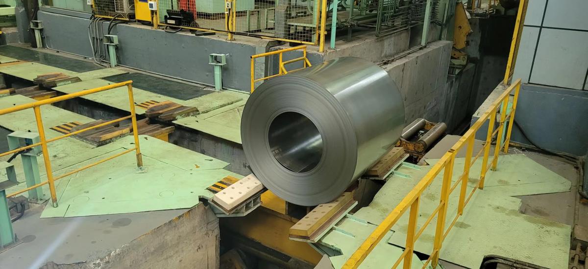 The first coil produced at VAMA’s PLTCM in Loudi, Hunan province, China. 