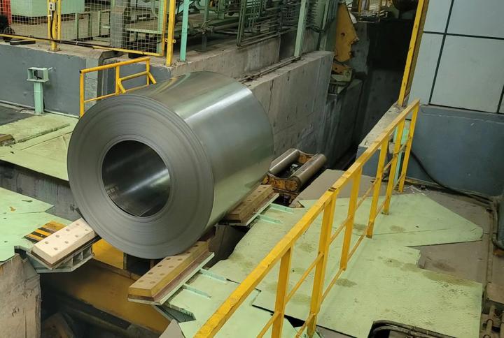 The first coil produced at VAMA’s PLTCM in Loudi, Hunan province, China. 