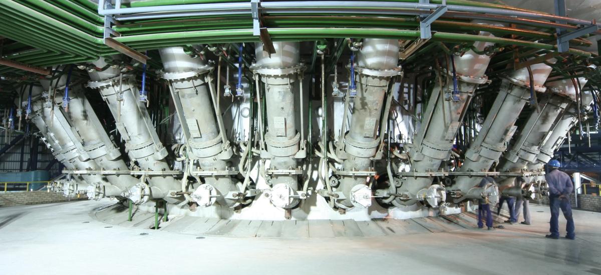 Primetals Technologies will execute a study for Hyundai Steel, focusing on the blast furnace at the Dangjin plant. Pictured here is a blast furnace tuyere platform.