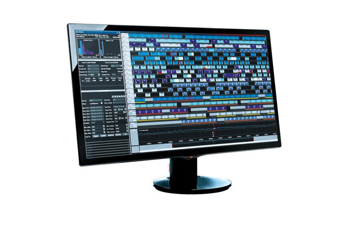 Computer monitor featuring steel plant logistics software.