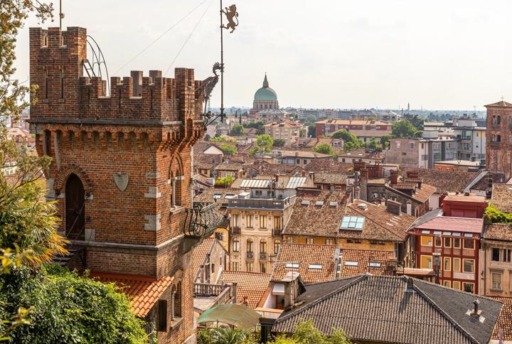 Skyline of Udine, Italy