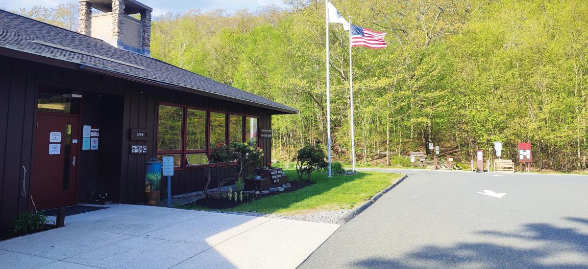 Wachusett Mountain: Wachusett Mountain has many trails leading up to its pinnacle. Pine Hall Trail is the shortest but also the steepest. It starts at the resting area pictured left, which also houses a small museum and serves as an administrative building. Wachusett Mountain offers recreational activities for all seasons, including hiking, running, and skiing.