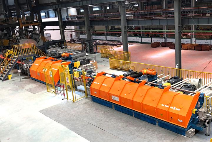 Copper rod mill from Primetals Technologies.  