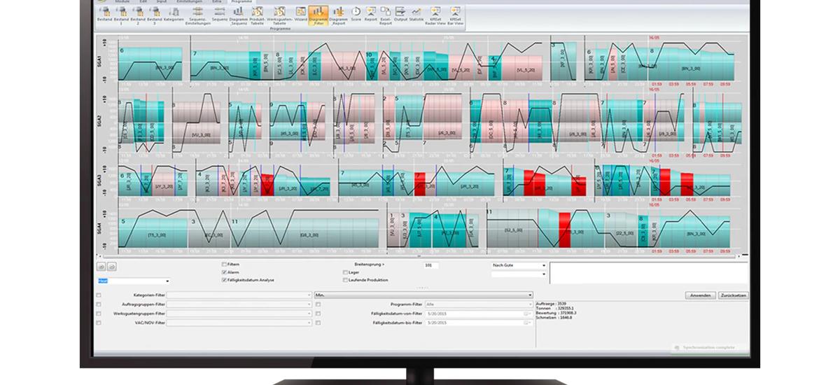 Monitor with software Production Management Liquid and Solid