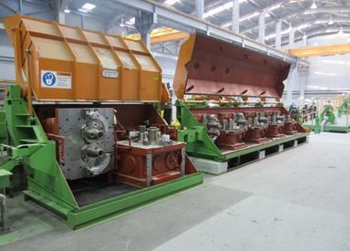 Copper rod mill processing line