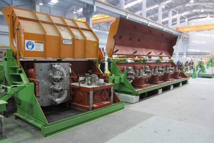 Copper rod mill processing line