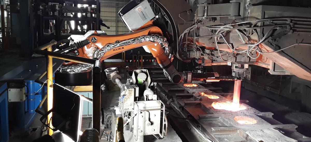 LiquiRob at Baosteel Meishan’s CCM4 detaching a shroud