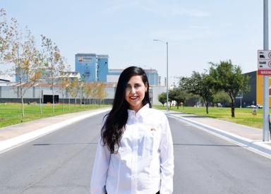 Portrait of Lucia Nares from Ternium in Mexico