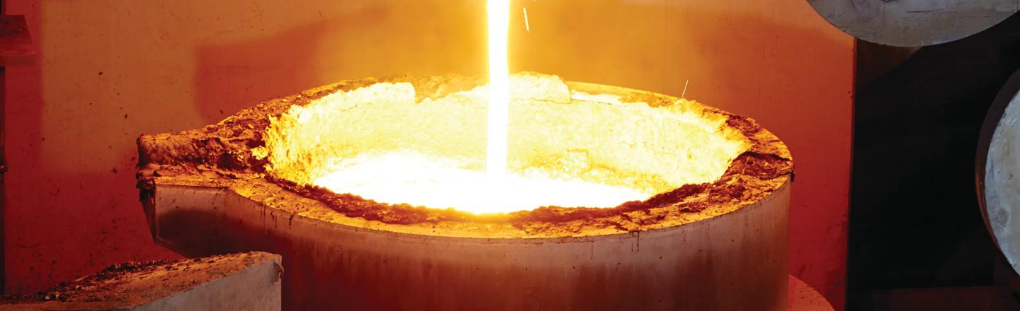 Tapping of steel into ladle