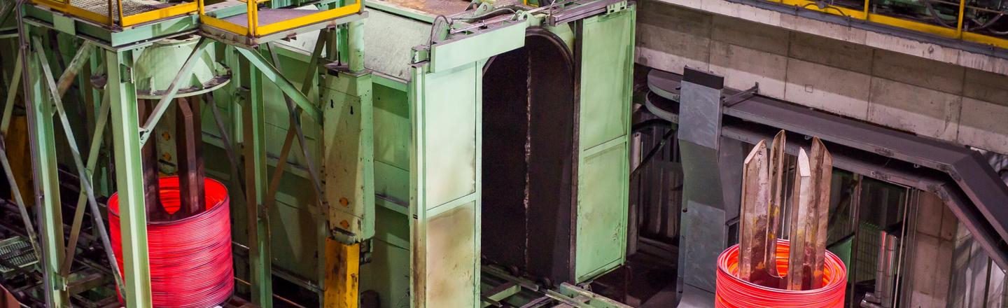 Long Rolling bar in coil outlet