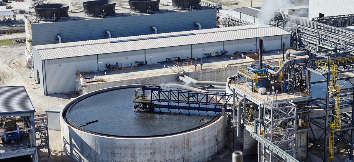 Cooling water treatment plant