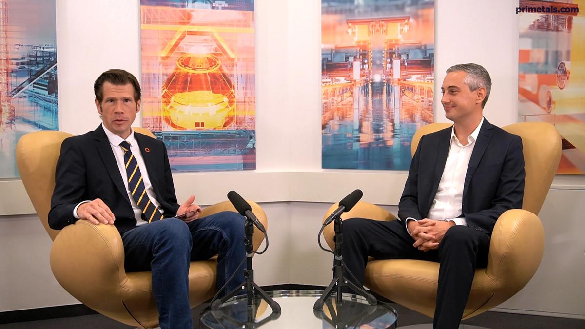 Image of the Pioneers Talk host with Thomas Steinparzer