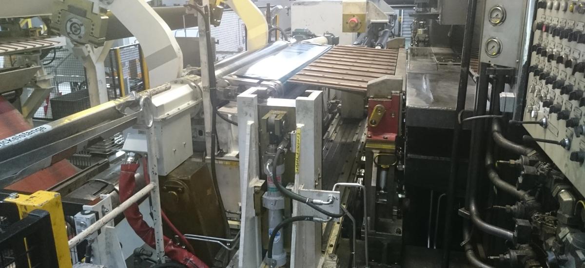 Aluminum cold tandem mill new exit equipment