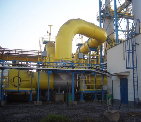 Gas recovery for LD converter wet dedusting: Switch over station