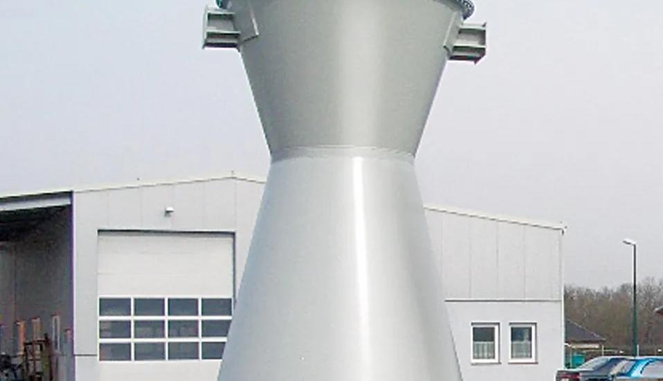 Cone scrubber for wet dedusting systems for LD converters