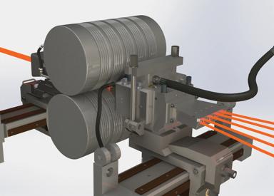 5-strand slitting guide for long rolling mills, enabling efficient billet division into multiple strands for higher output.