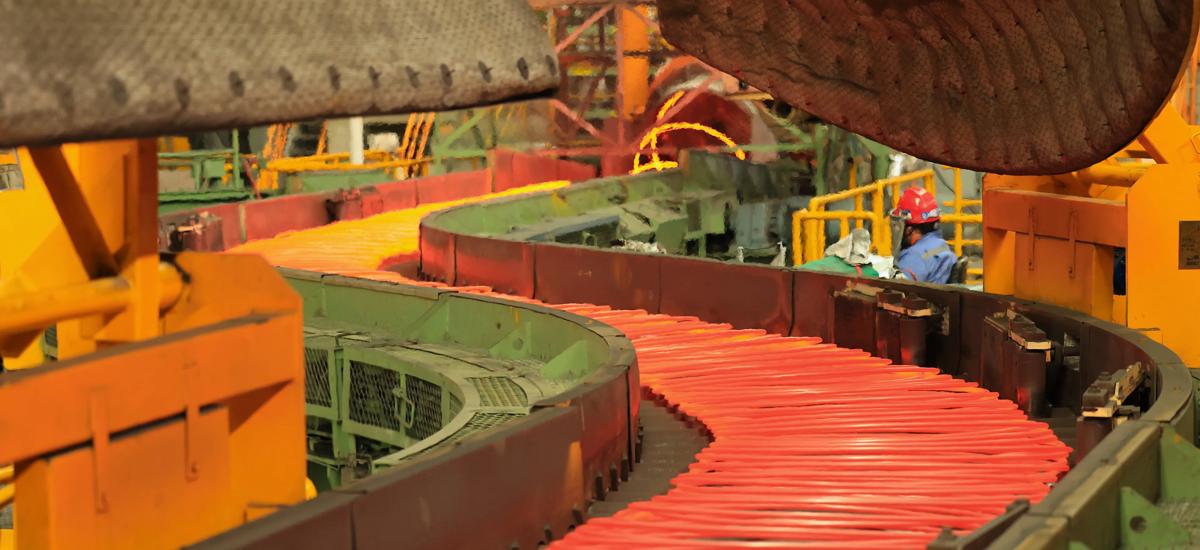 Curved section of Primetals Technologies’ Stelmor Conveyor for future in-line direct solution treatment (DST) processing.