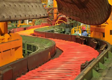 S-shaped Morgan Stelmor Cooling Conveyor at combination stainless steel bar and wire rod mill