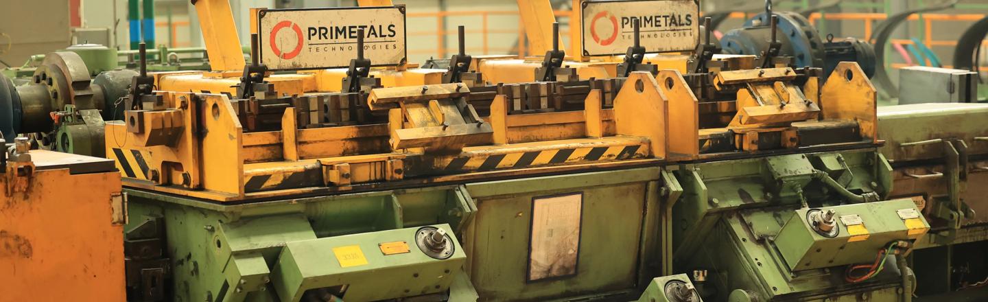 The Morgan Reducing/Sizing Mill within a stainless steel combination bar and rod mill