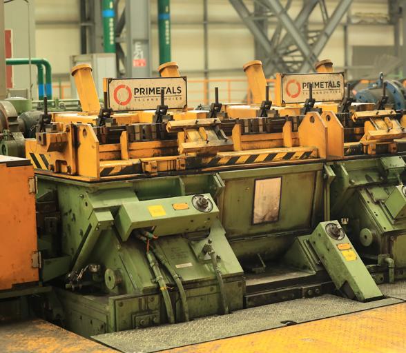 The Morgan Reducing/Sizing Mill within a stainless steel combination bar and rod mill