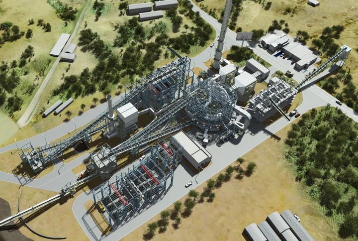 Schematic rendering of the Circular Pelletizing Technology facility in India