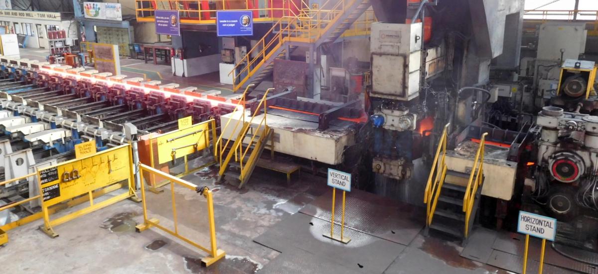 Modernized mill with new reversing roughing group by Primetals Technologies at JSW Steel Ltd. in Salem, India