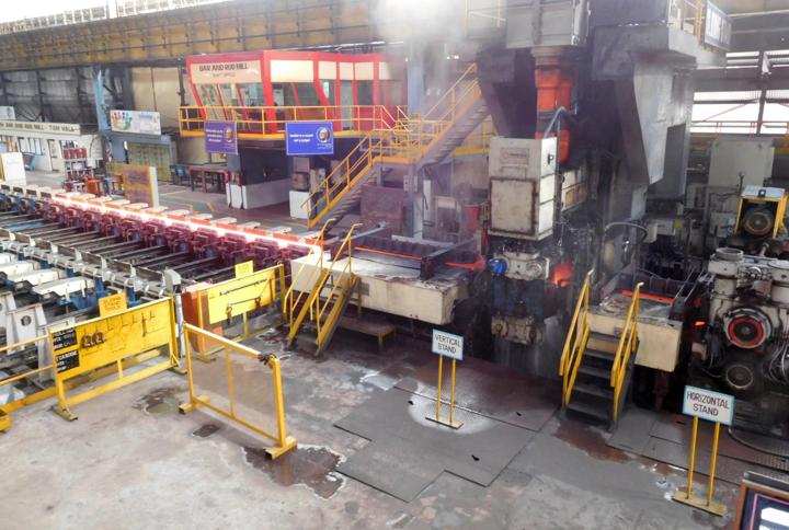 Modernized mill with new reversing roughing group by Primetals Technologies at JSW Steel Ltd. in Salem, India
