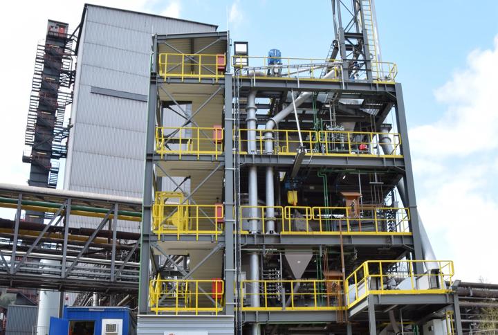 HYFOR direct reduction pilot plant for iron ore fines located at the Voestalpine site in Donawitz, Austria