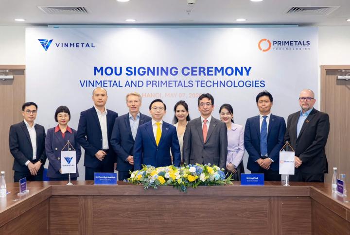 VinMetal and Primetals Technologies have signed a Memorandum of Understanding (MoU) for a major greenfield investment in a large-scale integrated steel plant complex in Vietnam.  