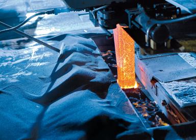 Slab caster mold