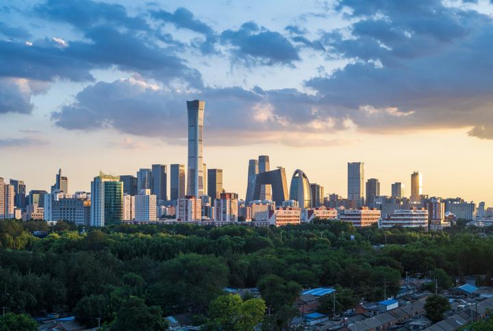 Skyline of Beijing, China