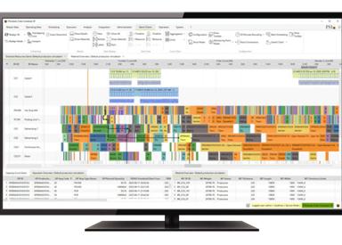 Screenshot of software Production Planning and Scheduling