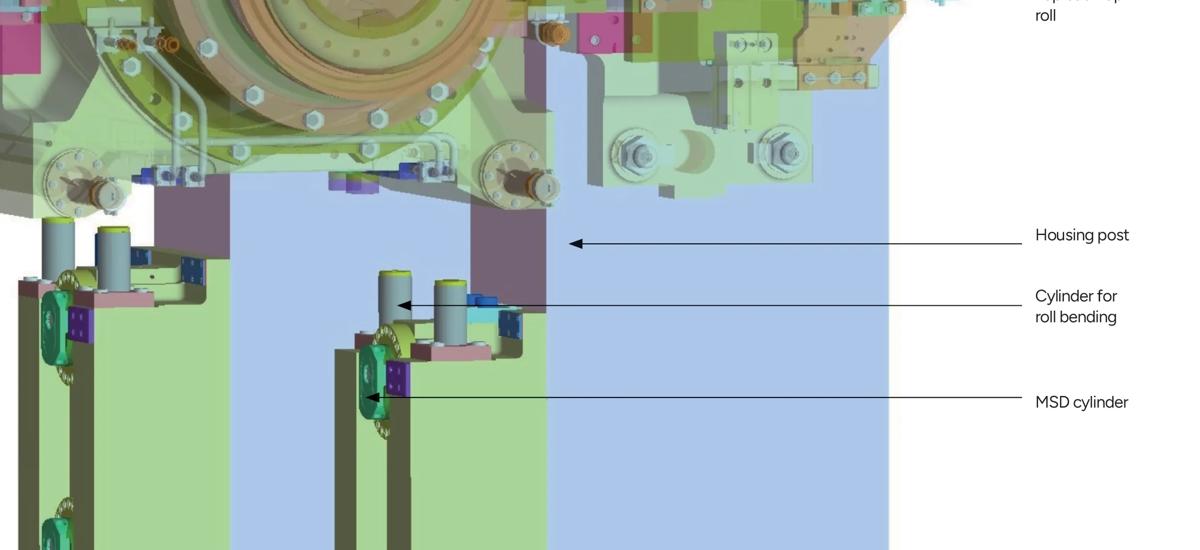 Illustrated  3D CAD view of the Mill Stabilizing Device