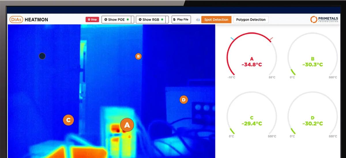 Monitor with the HMI of HeatMon