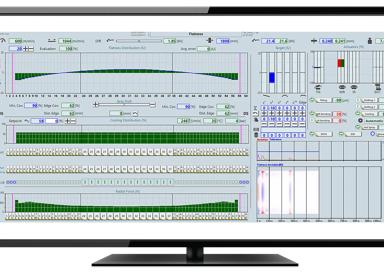 HMI Sreen of Strip Flatness