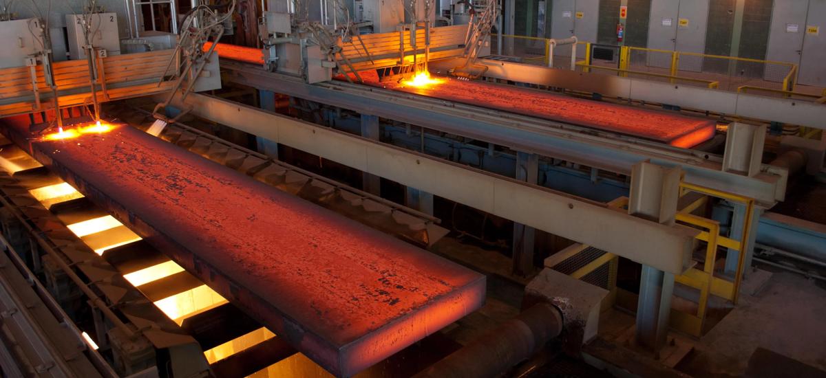 Example of a continuous slab caster from Primetals Technologies. A similar caster will be installed in the Dolvi plant of JSW Steel in India.