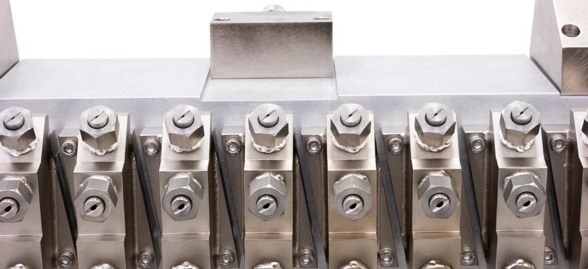 close up of ISV spray unit