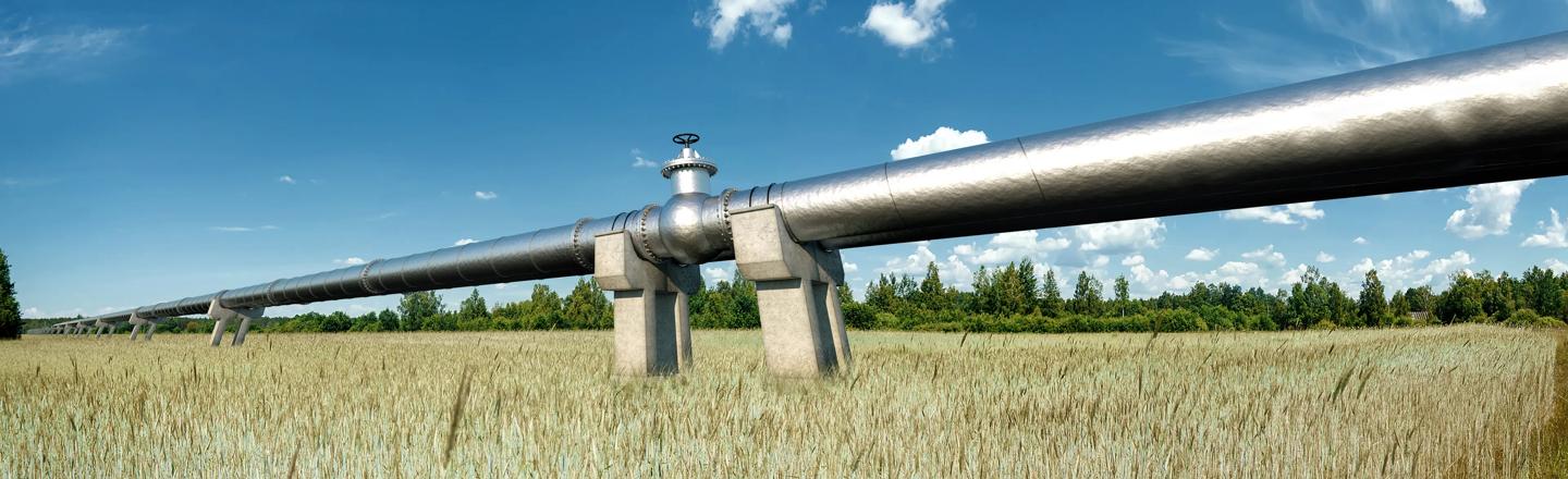 Pipeline to transport gas recovered by CCUS from a steel plant.
