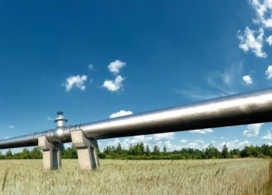 Pipeline to transport gas recovered by CCUS from a steel plant.
