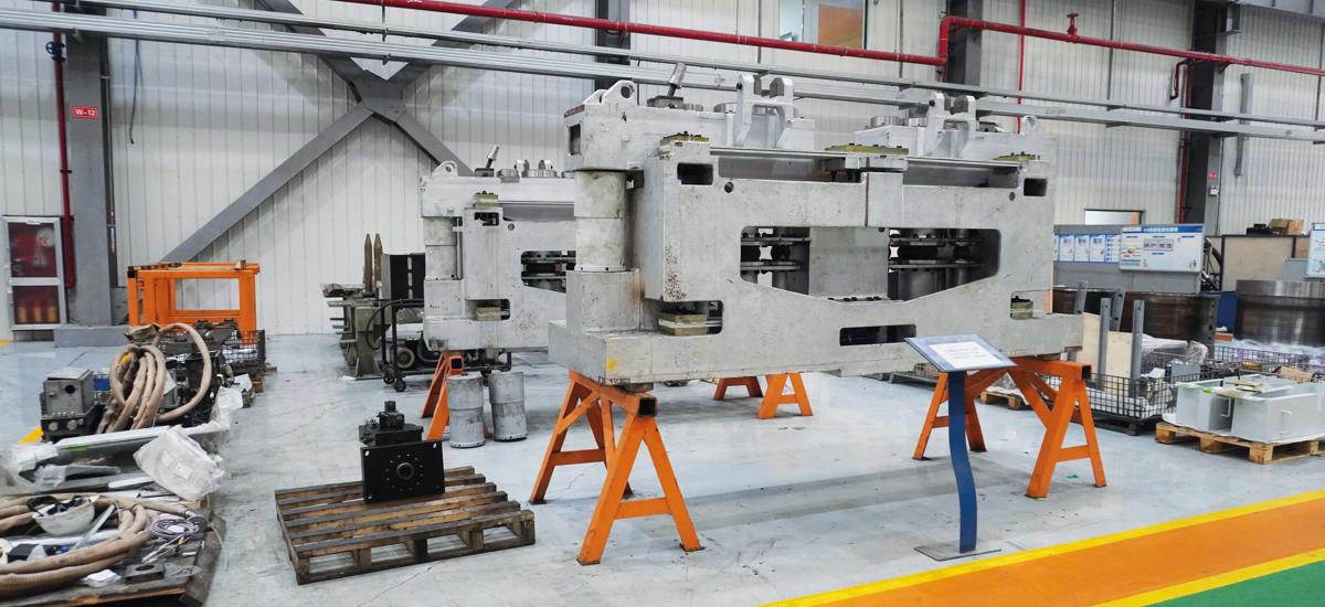 One of the numerous spares currently in the works in Changxing is this particular part, which belongs to an oscillator unit for the casting platform of a continuous caster.