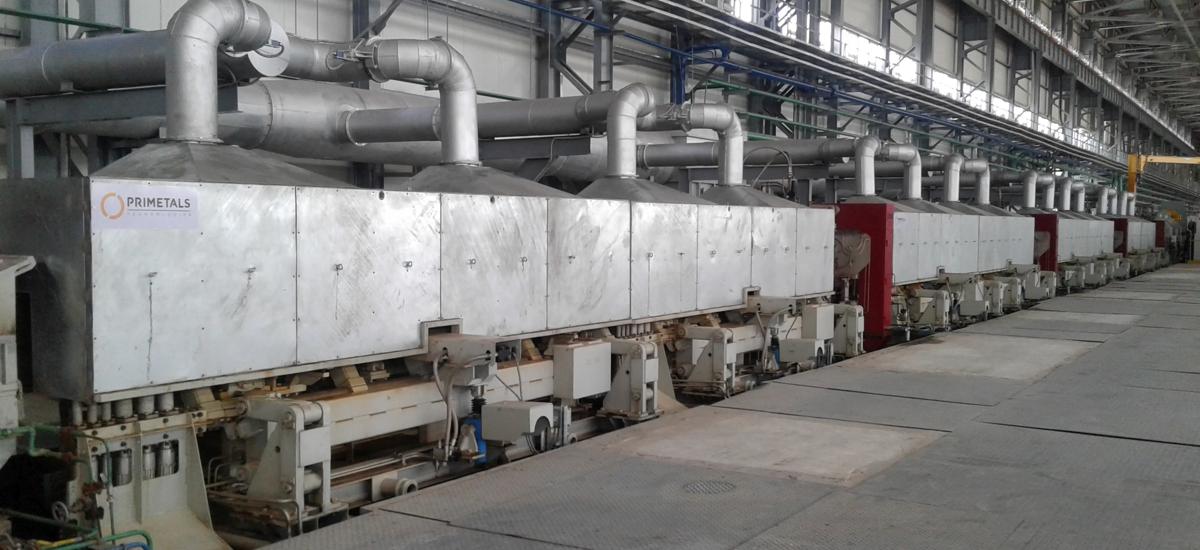 idRHa+ inline rail head-hardening system from Primetals Technologies at the ARBZ rolling mill in Aktobe, Kazakhstan.