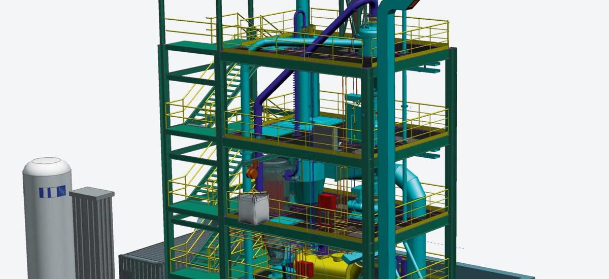 Drawings of the first HYFOR plant at a veostalpine site in Donawitz, Austria – currently in the engineering phase.