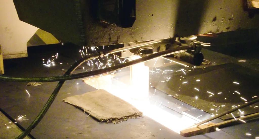 A close-up look at a caster mold, the place where the Mold Expert hardware does its magic.