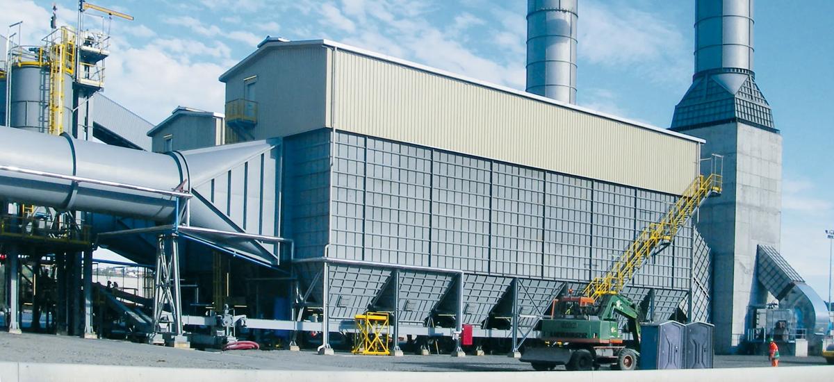 Dedusting plant for electric arc furnace