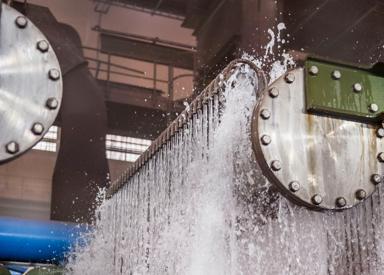 Laminar Cooling Spraying System on hot strip